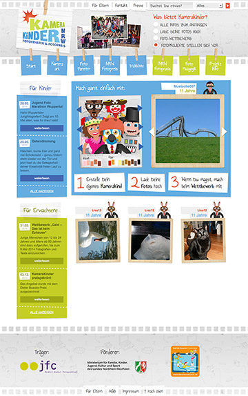 Kamerakinder Webdesign und Logo